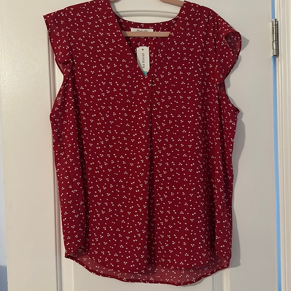 Red dotted cami NWT
